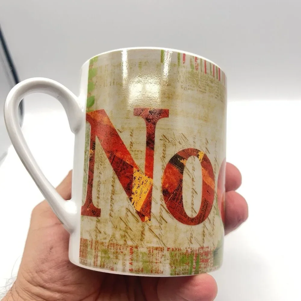 Pier 1 Mug Coffee Cup Christmas Noel